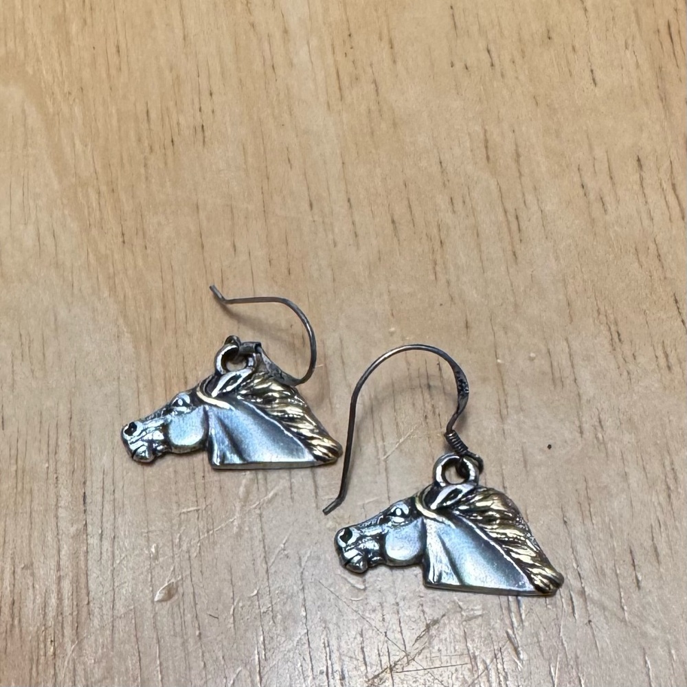 Montana Silversmiths Silver Horse Earrings